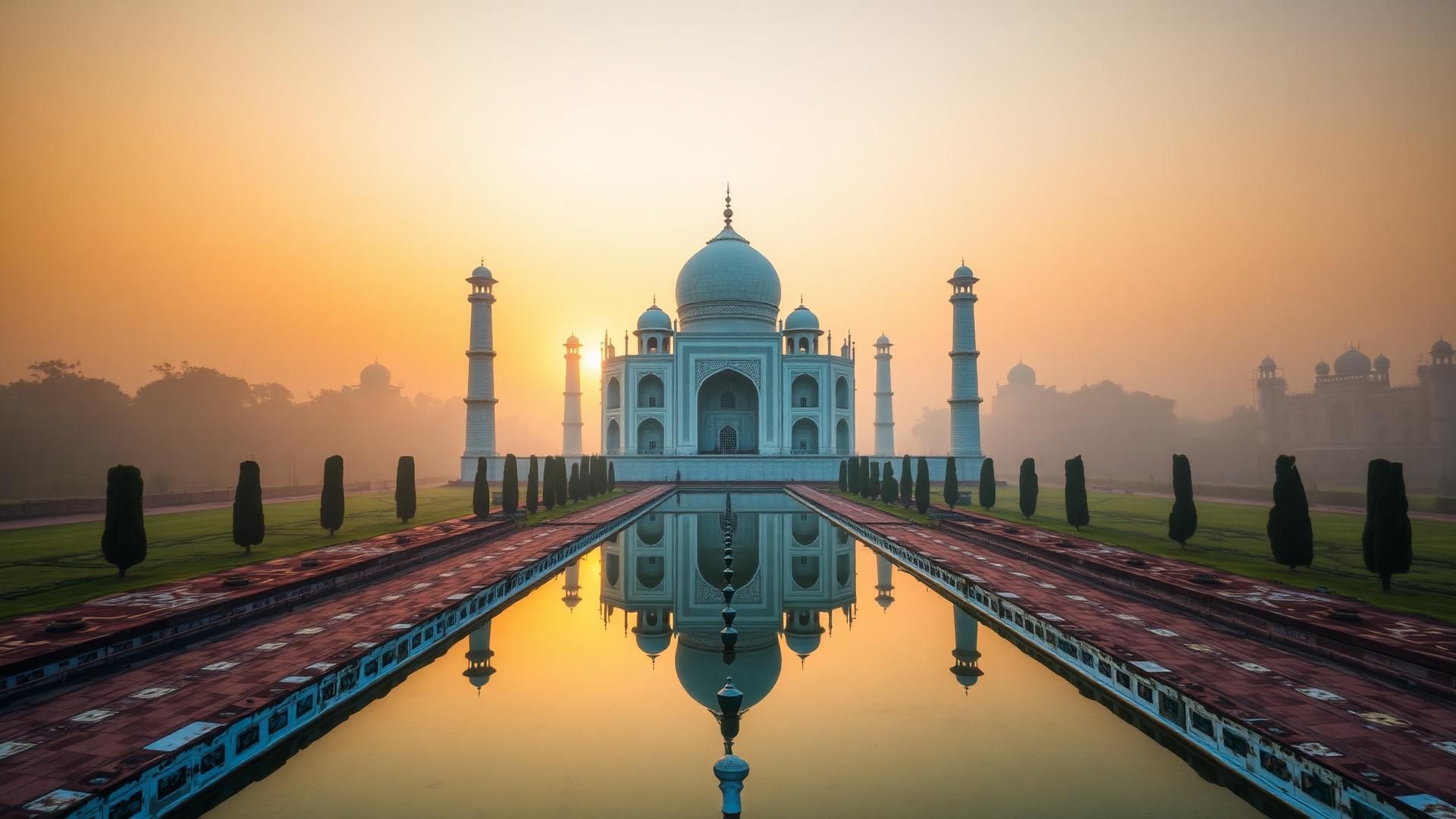 Taj Mahal at sunrise — Shri Ram Tamilan Tour and Travels